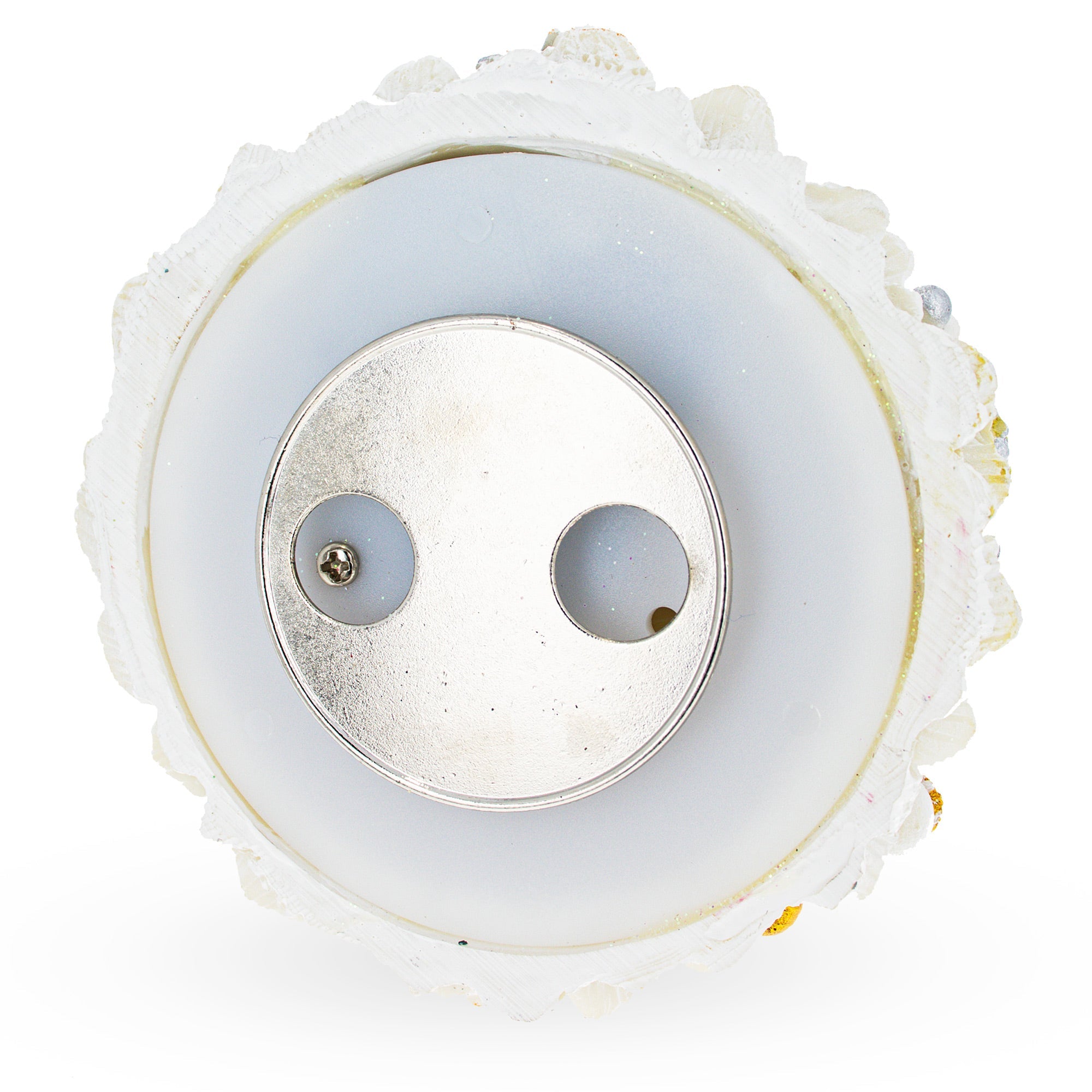 White Christmas Tree Spinning Musical Figurine