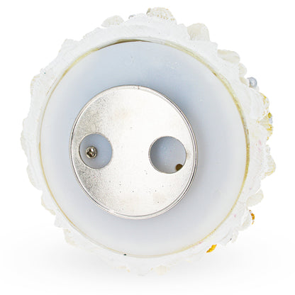 White Christmas Tree Spinning Musical Figurine