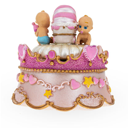 Spinning Musical Figurine with Crawling Babies