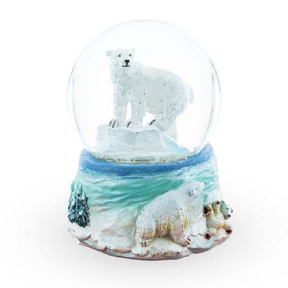 Polar Bears in Serenity Mini Water Snow Globe