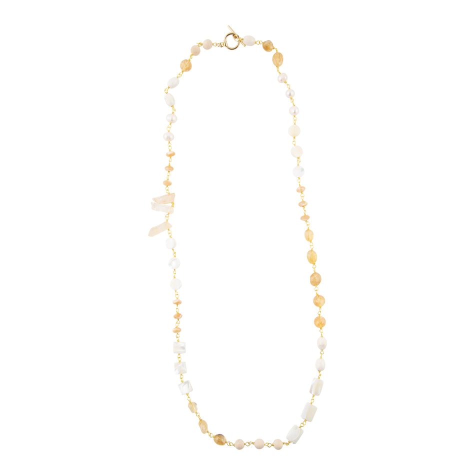 Precious White Pearl and Crystal Necklace Barse Jewelry