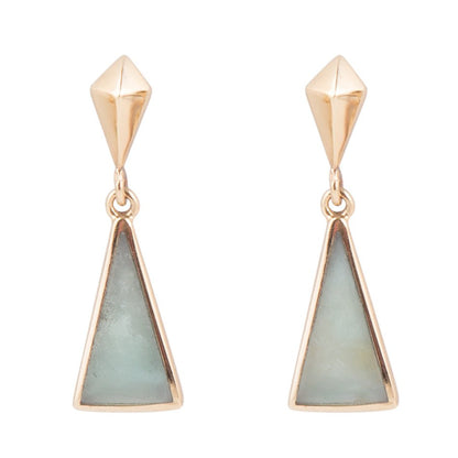Prism Amazonite and Bronze Post Earrings Barse Jewelry