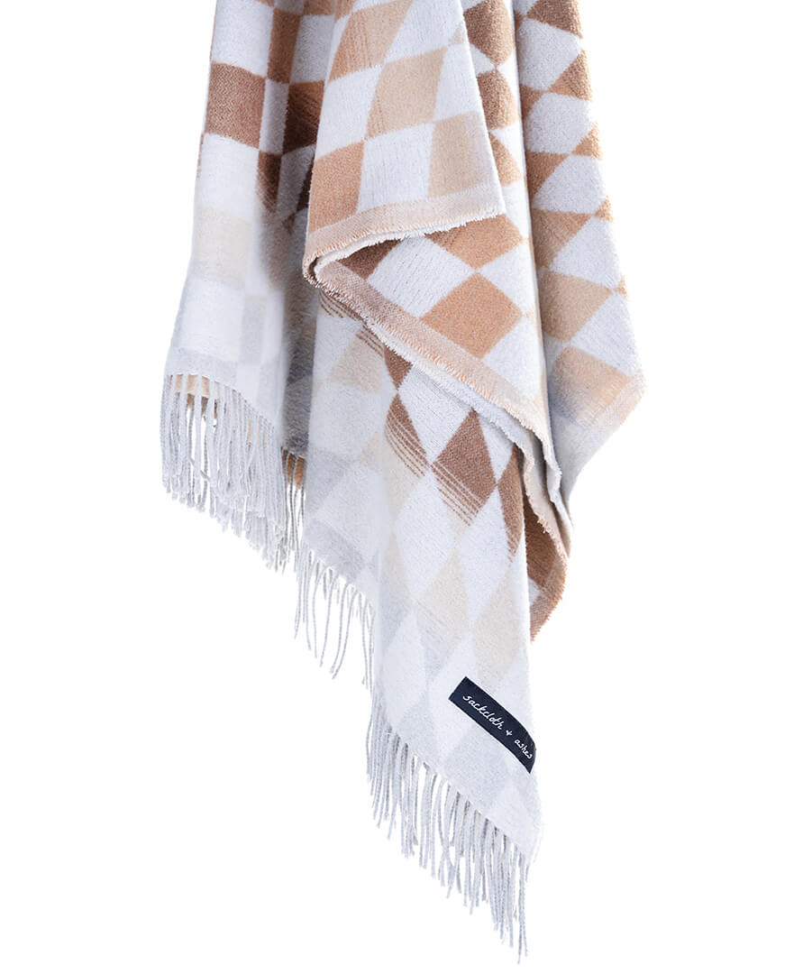 Checkered Palm Desert Blanket