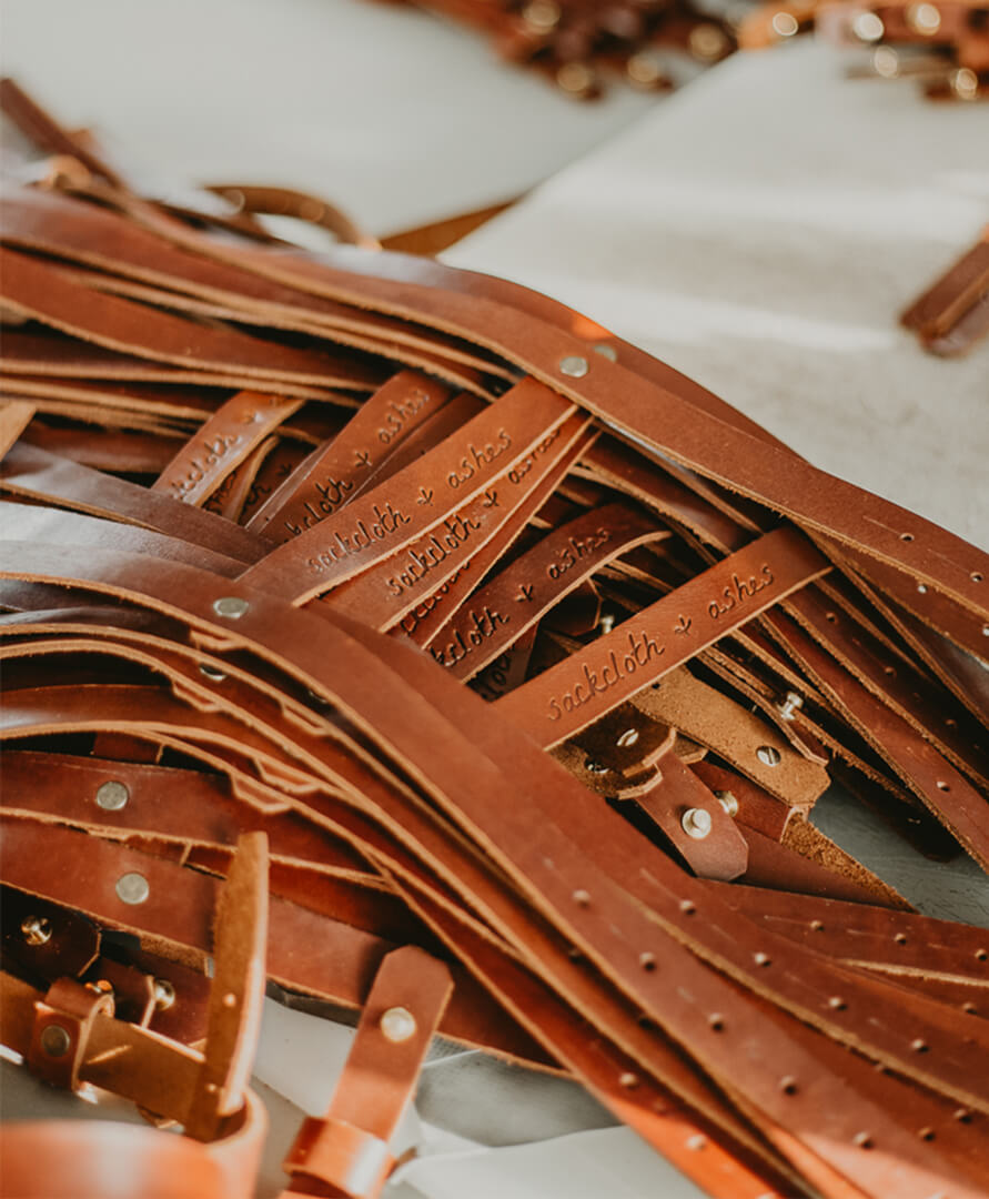 Leather Blanket Roll Blanket