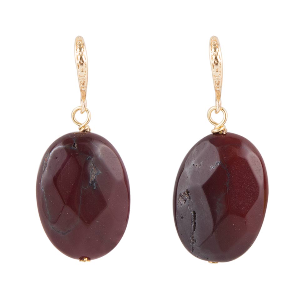 Purple Jasper Stone Earrings Barse Jewelry