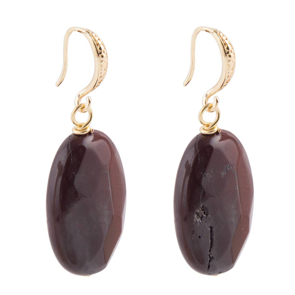 Purple Jasper Stone Earrings Barse Jewelry
