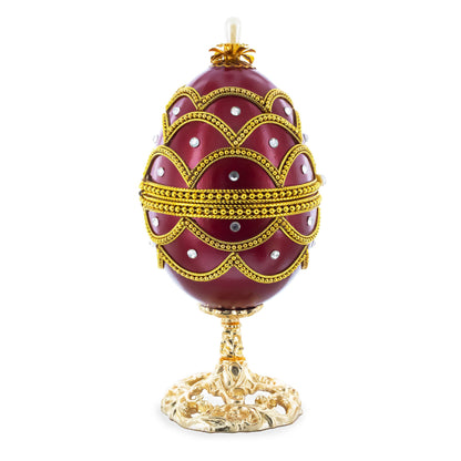 Real Eggshell Royal Inspired Musical Easter Egg 5.4 Inches