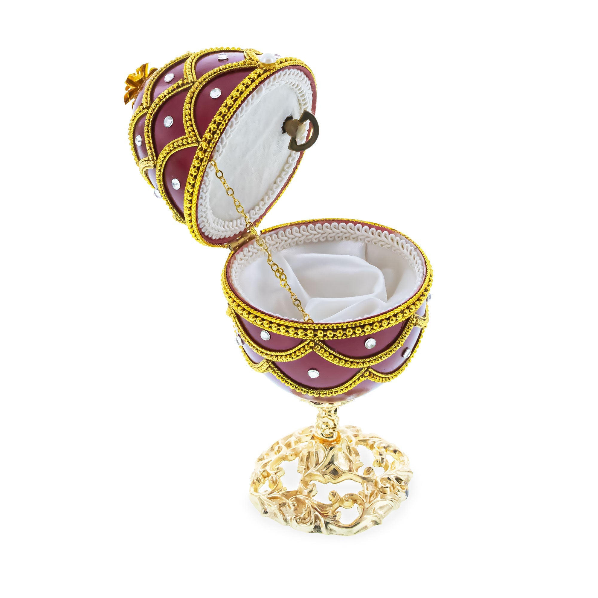 Real Eggshell Royal Inspired Musical Easter Egg 5.4 Inches