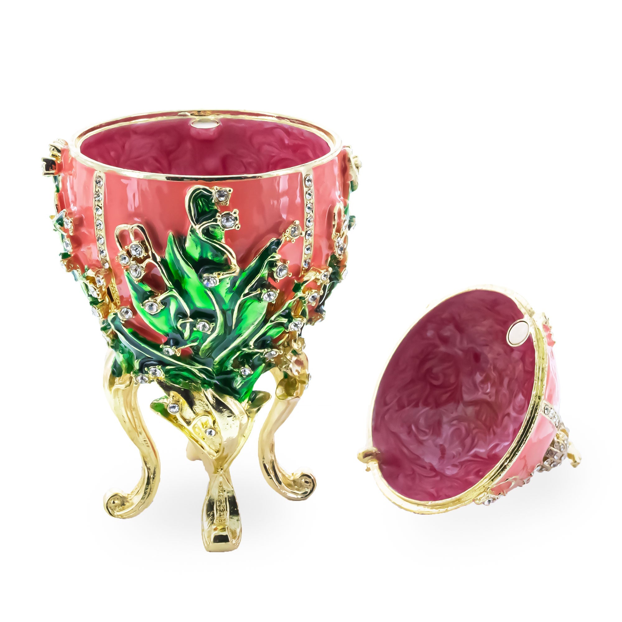 1898 Lilies of the Valley Royal Imperial Easter Egg 6.25 Inches BestPysanky