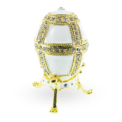 1890 Danish Palaces Royal Imperial Easter Egg in White