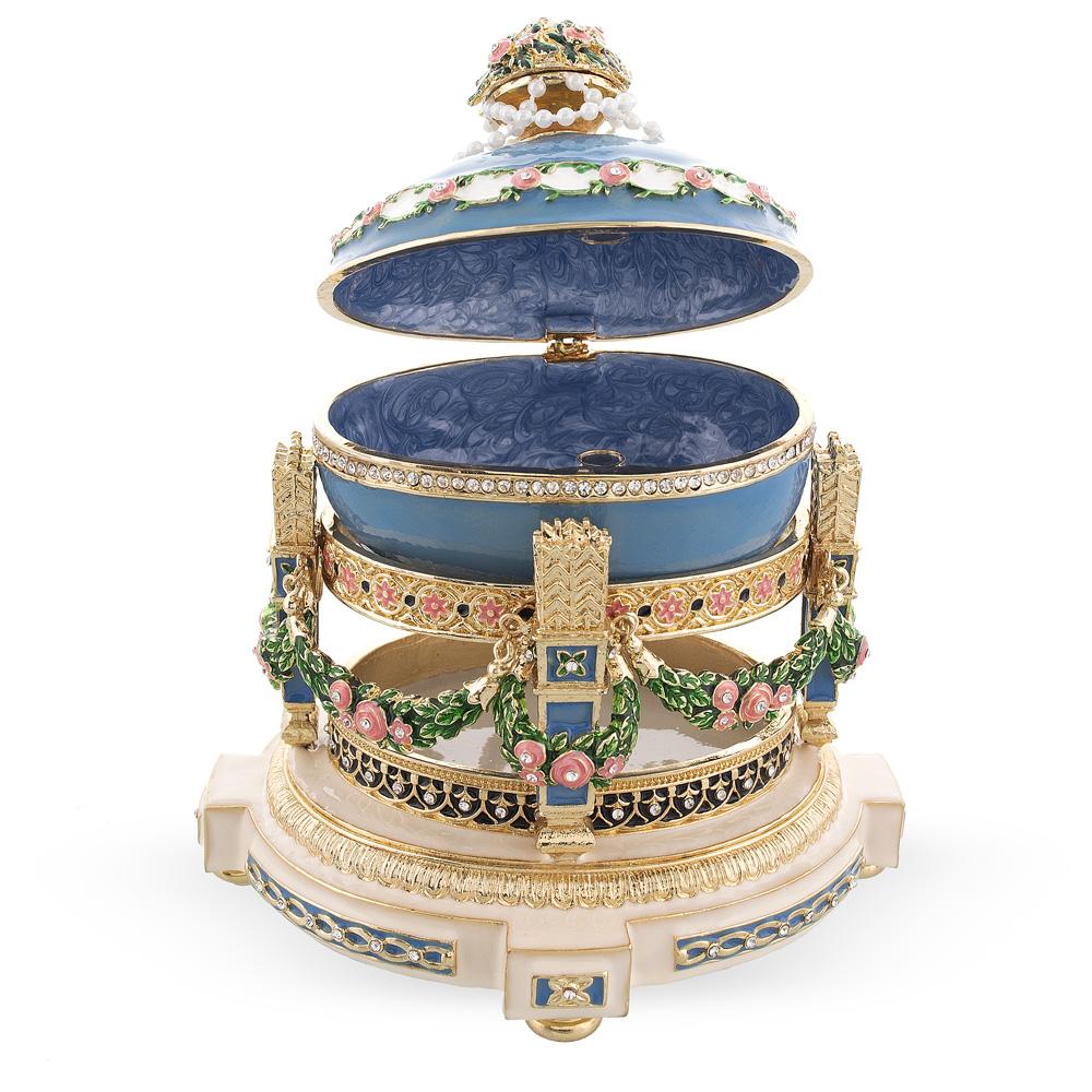 1907 Love Trophies Egg (Cradle with Garlands) Musical Royal Easter Egg BestPysanky