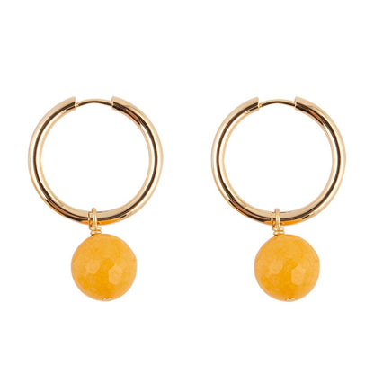Quartz Hoop Earrings Barse Jewelry