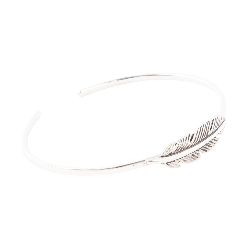 Quill Sterling Feather Cuff Bracelet Barse Jewelry