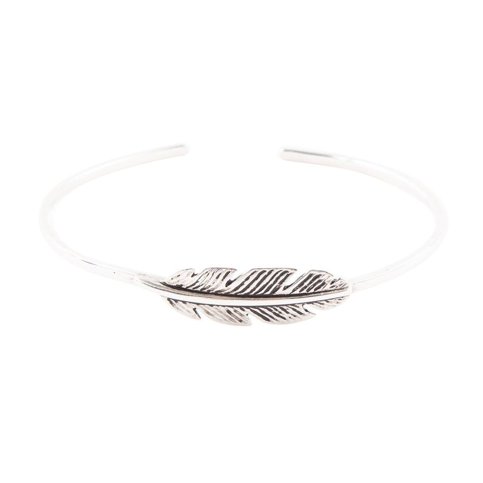 Quill Sterling Feather Cuff Bracelet Barse Jewelry