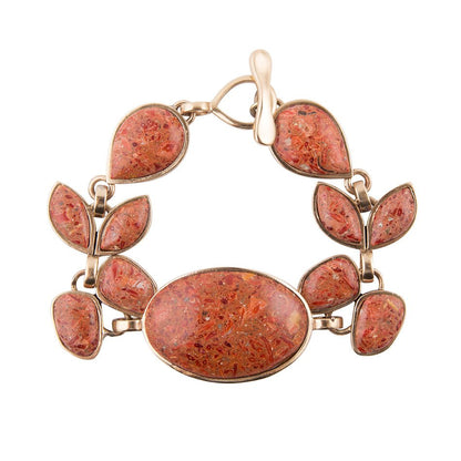 Revival Orange Sponge Coral Bracelet Barse Jewelry
