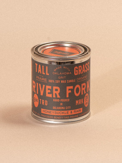 River Fork: Honeysuckle + Rain Soy Wax Candle Tallgrass Supply