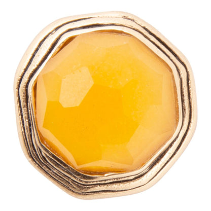 River Rocks Yellow Quartz Golden Statement Ring Barse Jewelry