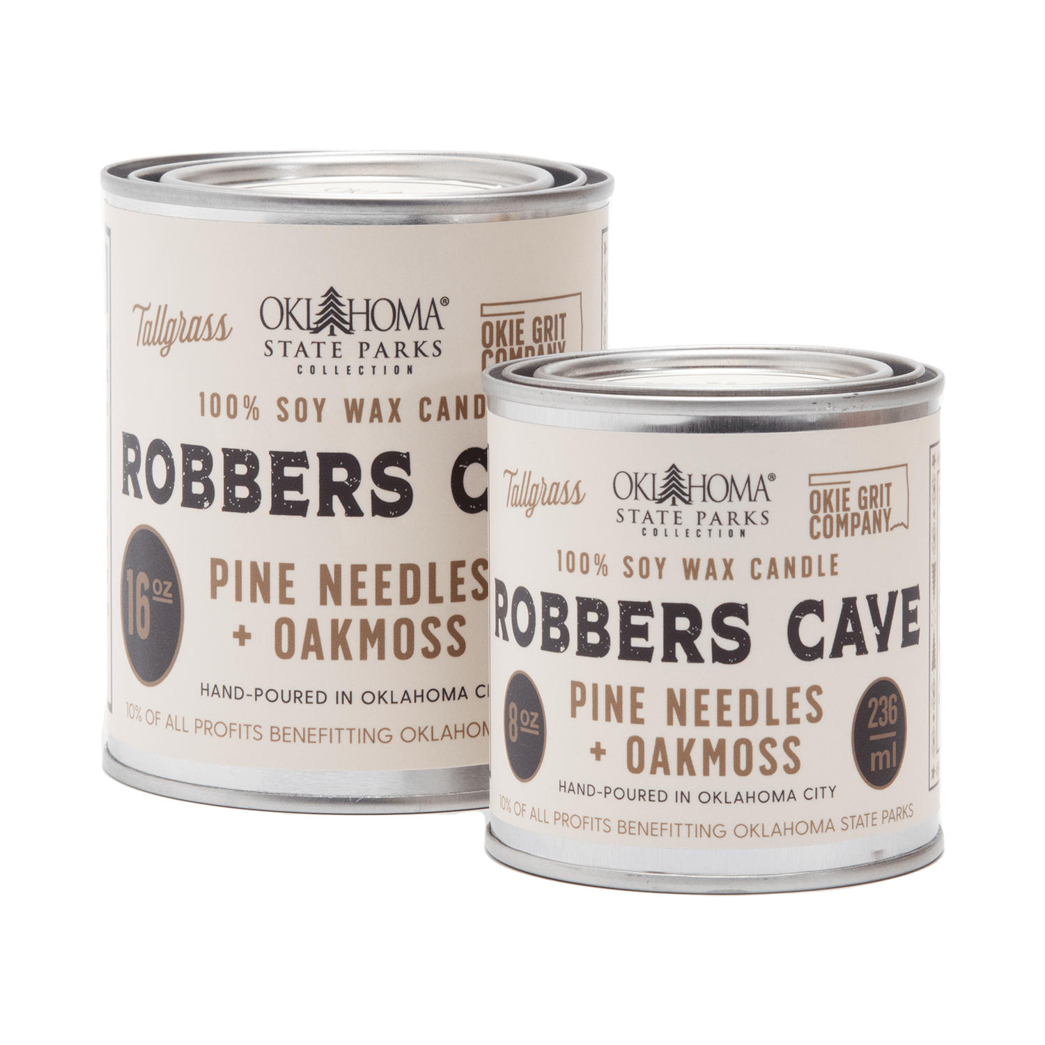 Robbers Cave: Pine Needles + Oakmoss Soy Wax Candle Tallgrass Supply