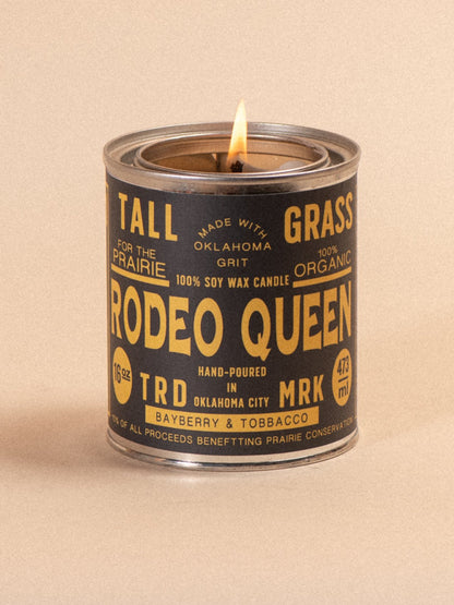 Rodeo Queen: Bayberry + Tobacco Soy Wax Candle Tallgrass Supply