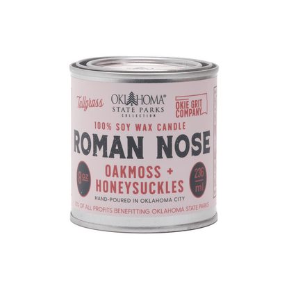 Roman Nose: Oakmoss + Honeysuckle Soy Wax Candle Tallgrass Supply