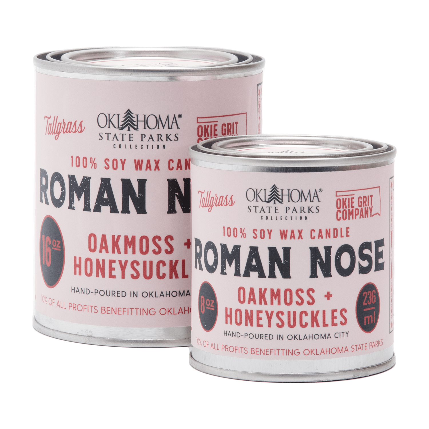 Roman Nose: Oakmoss + Honeysuckle Soy Wax Candle Tallgrass Supply
