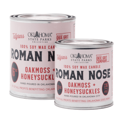 Roman Nose: Oakmoss + Honeysuckle Soy Wax Candle Tallgrass Supply