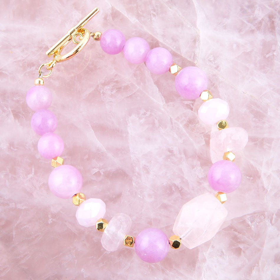 Rose Jade Toggle Bracelet Barse Jewelry