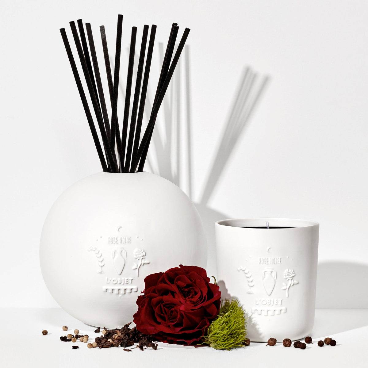 Rose Noire Porcelain Diffuser Set by L'Objet