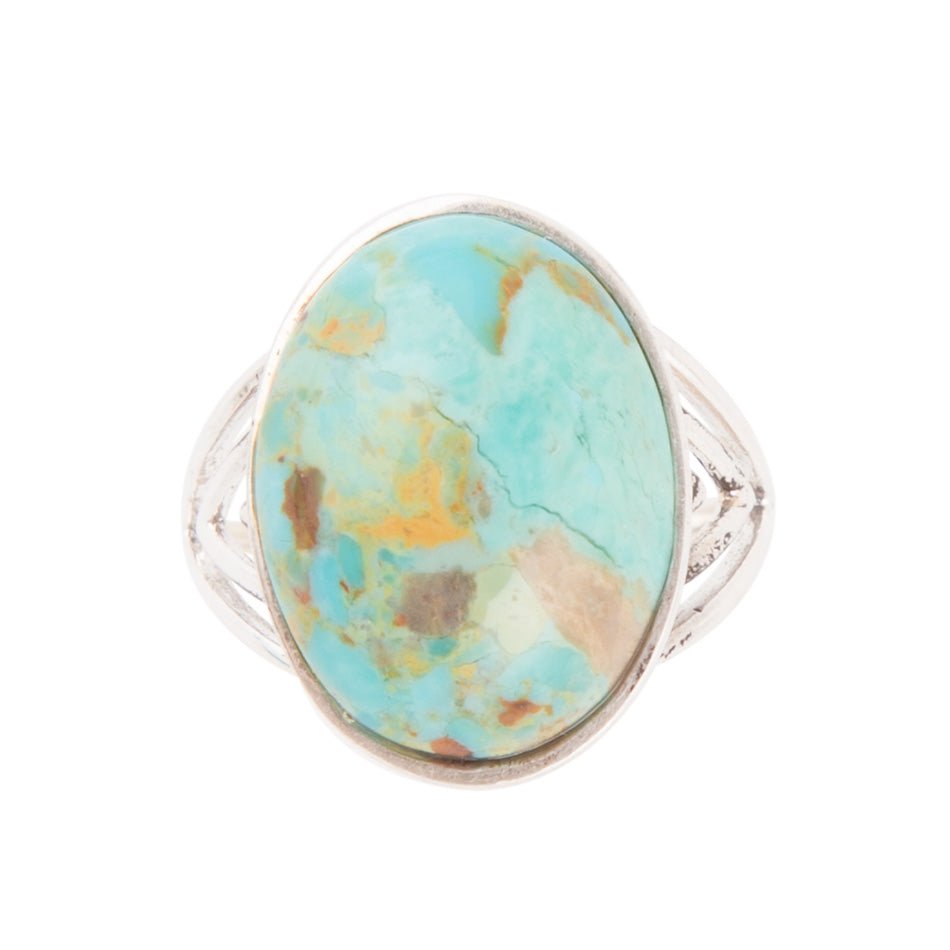 Rustic Refinement Ring -Turquoise Barse Jewelry