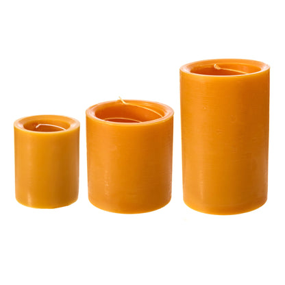 Saffron and Almond Spiral Light Candles