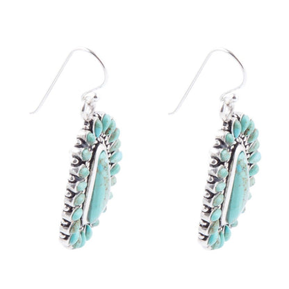 Sedona Blue Turquoise and Sterling Silver Earrings Barse Jewelry