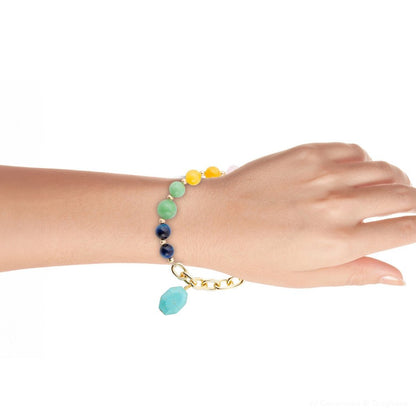 Serape Multi-Color Golden Toggle Bracelet Barse Jewelry