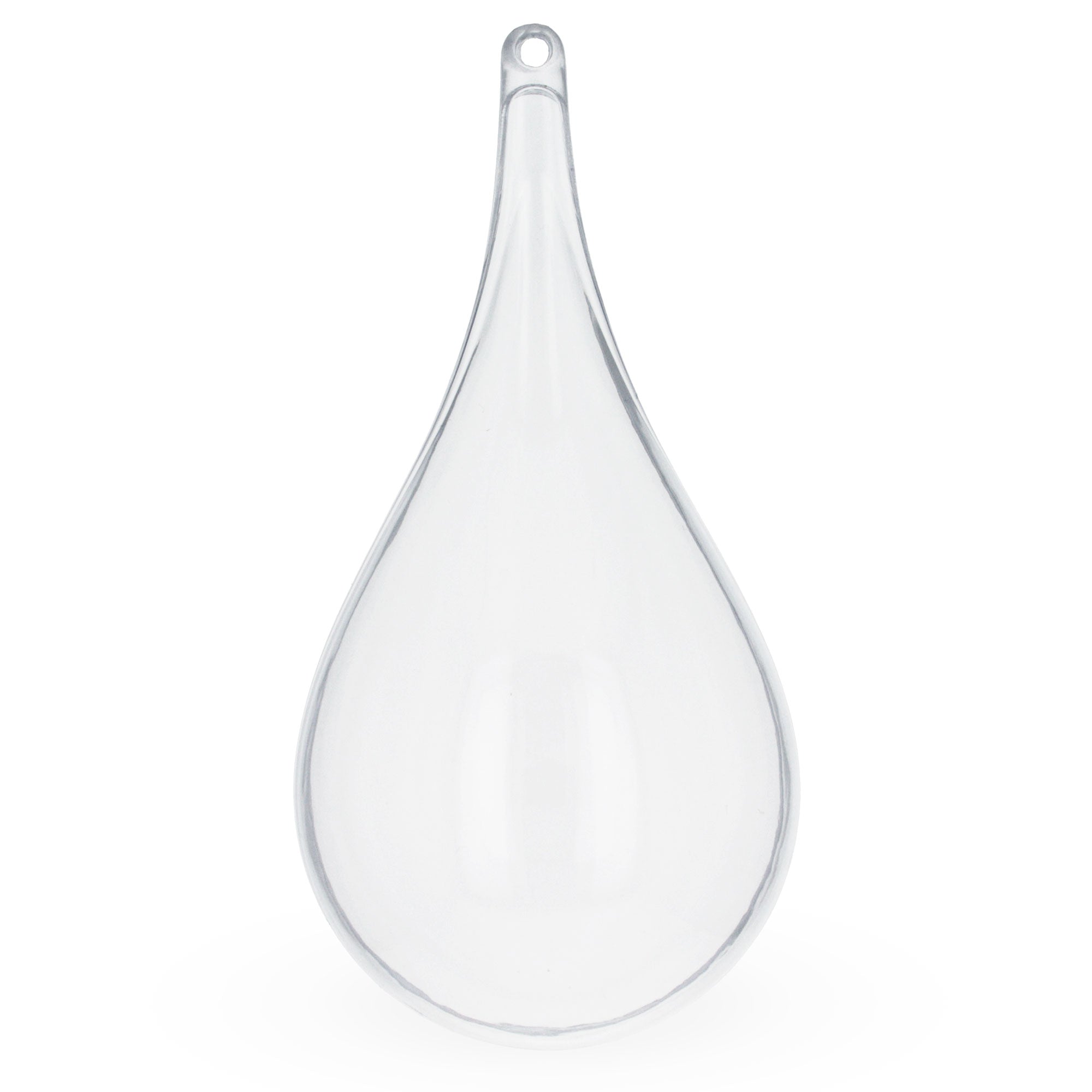 Set of 3 Clear Plastic Waterdrop Ornaments 4.3 Inches (109 mm)