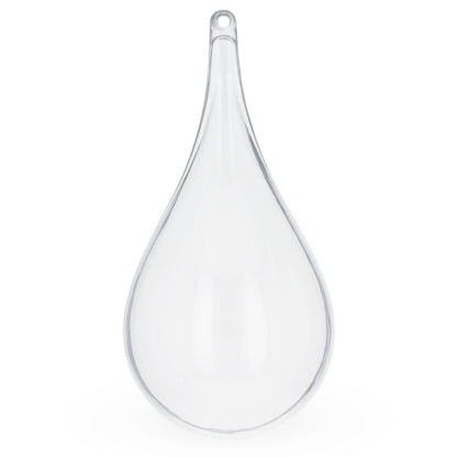 Set of 3 Clear Plastic Waterdrop Ornaments 4.3 Inches (109 mm)