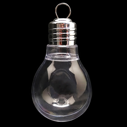 Clear Plastic Bulb Ornaments 5.25 Inches