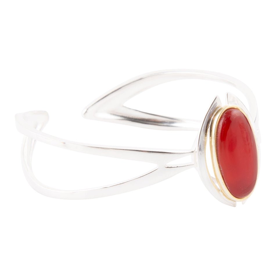Shine Bright Carnelian Cuff Bracelet Barse Jewelry