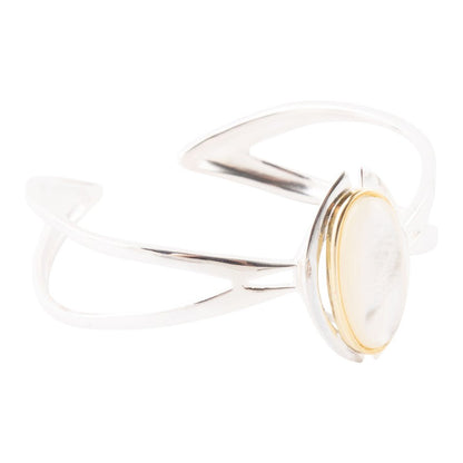 Shine Bright Mother of Pearl Cuff Bracelet Barse Jewelry