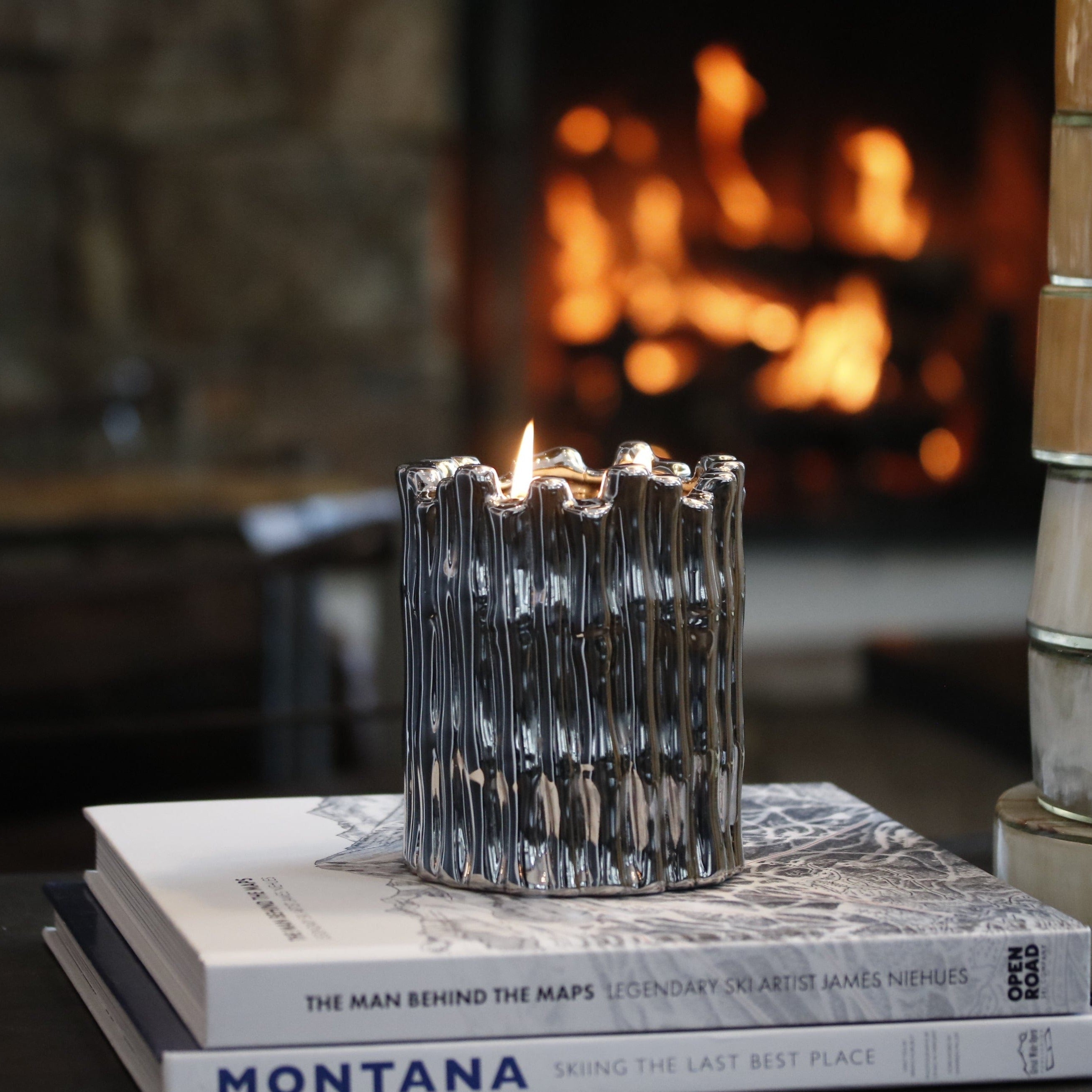 Silver Sagano Candle