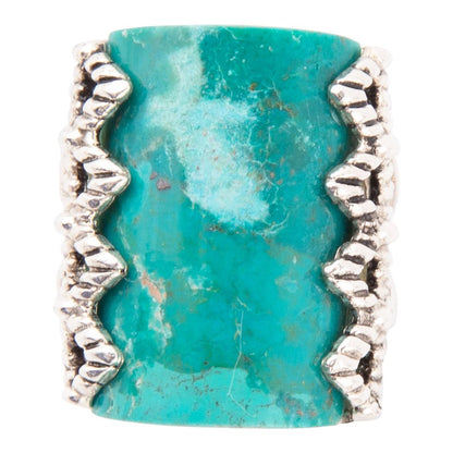 Sluice Genuine turquoise Ring Barse Jewelry