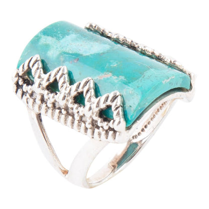 Sluice Genuine turquoise Ring Barse Jewelry
