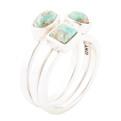 Sterling Silver Blue Turquoise Stackable Ring Barse Jewelry