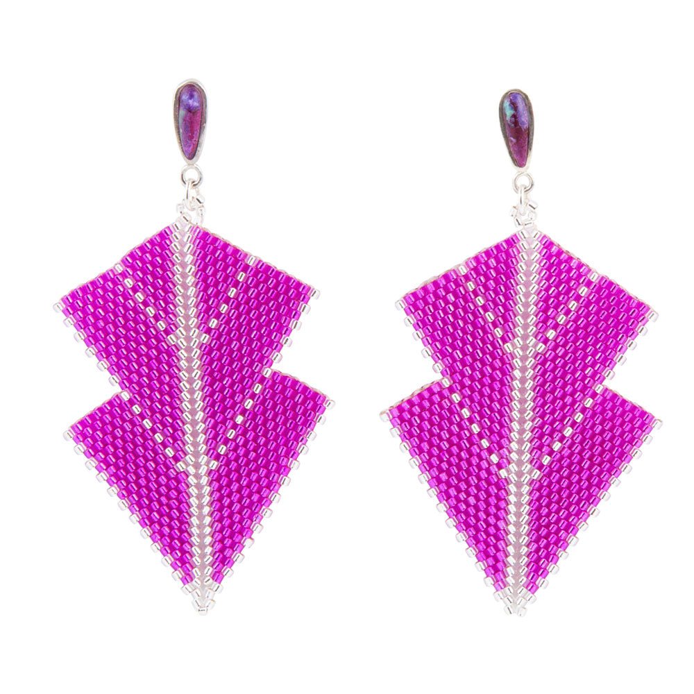 Straight To The Point Seed Bead Earrings Barse Jewelry