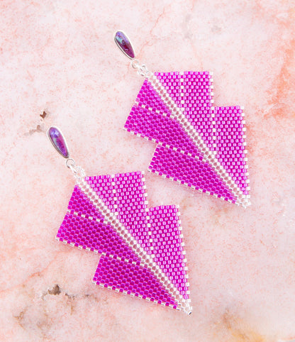 Straight To The Point Seed Bead Earrings Barse Jewelry