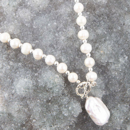 Sunday Best Pearl Toggle Necklace Barse Jewelry