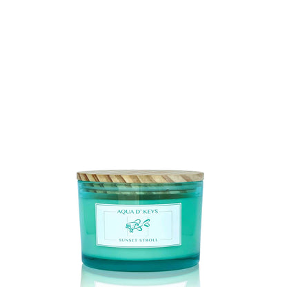 Sunset Stroll Hand Poured Candle AQUA D' KEYS