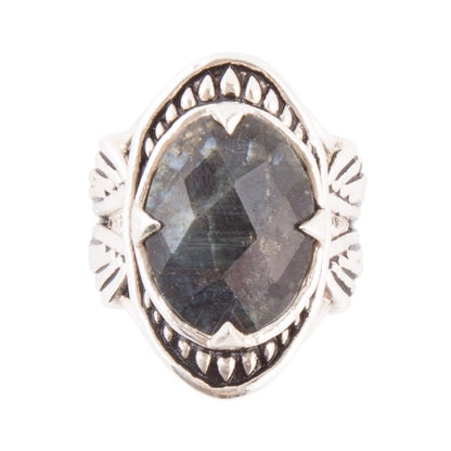 Sweet Dreams Faceted Midnight Labradorite Ring Barse Jewelry