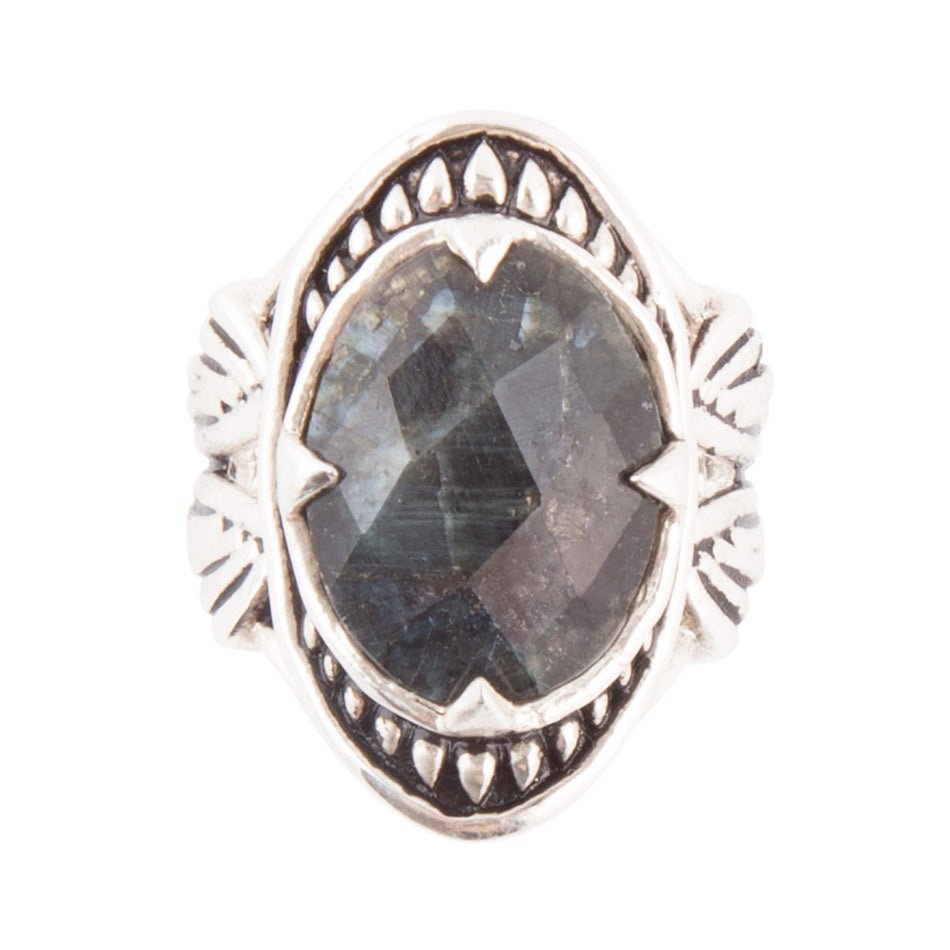 Sweet Dreams Faceted Midnight Labradorite Ring Barse Jewelry