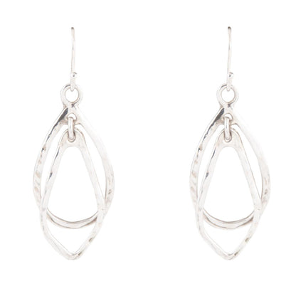 Swirled Sterling Silver Drop Earrings Barse Jewelry