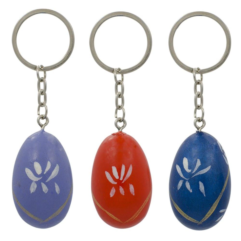Set of 3 Metal Nesting Dolls Key Chains