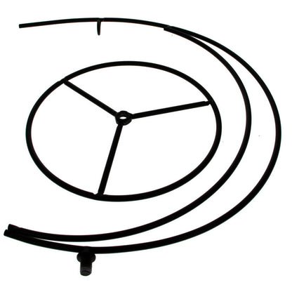 Double Curve Crescent Black Metal Ornament Display Stand 9.25 Inches BestPysanky